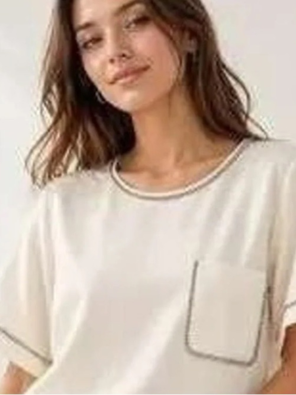 Loft Embellished Crystal Tee - New in Org. Packaging - Sz. L